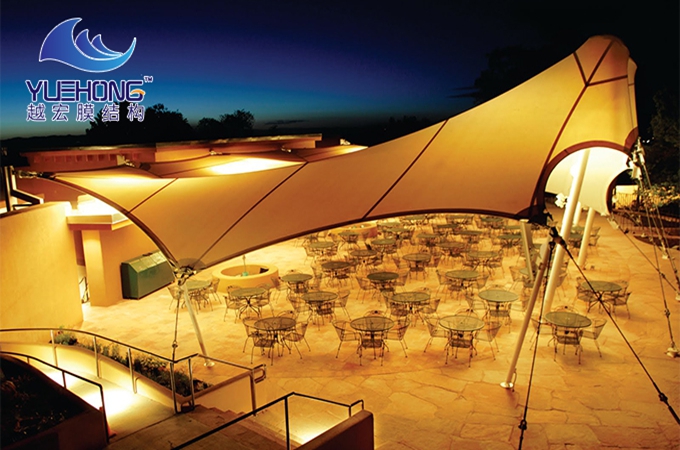 戶外餐廳膜結構頂棚